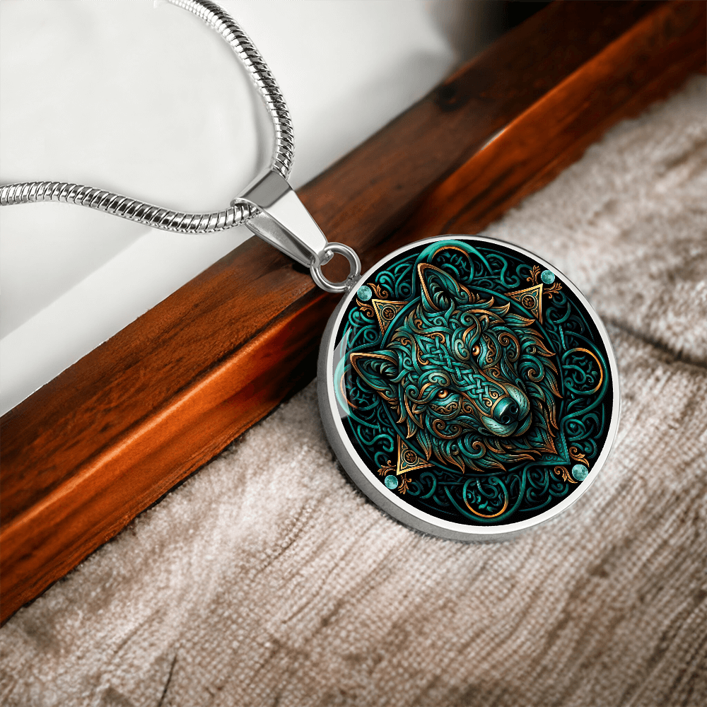 Celtic Wolf Necklace - Symbolizing Guardianship and Protection