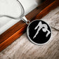 Retro Gymnastics Necklace Gymnast Pendant