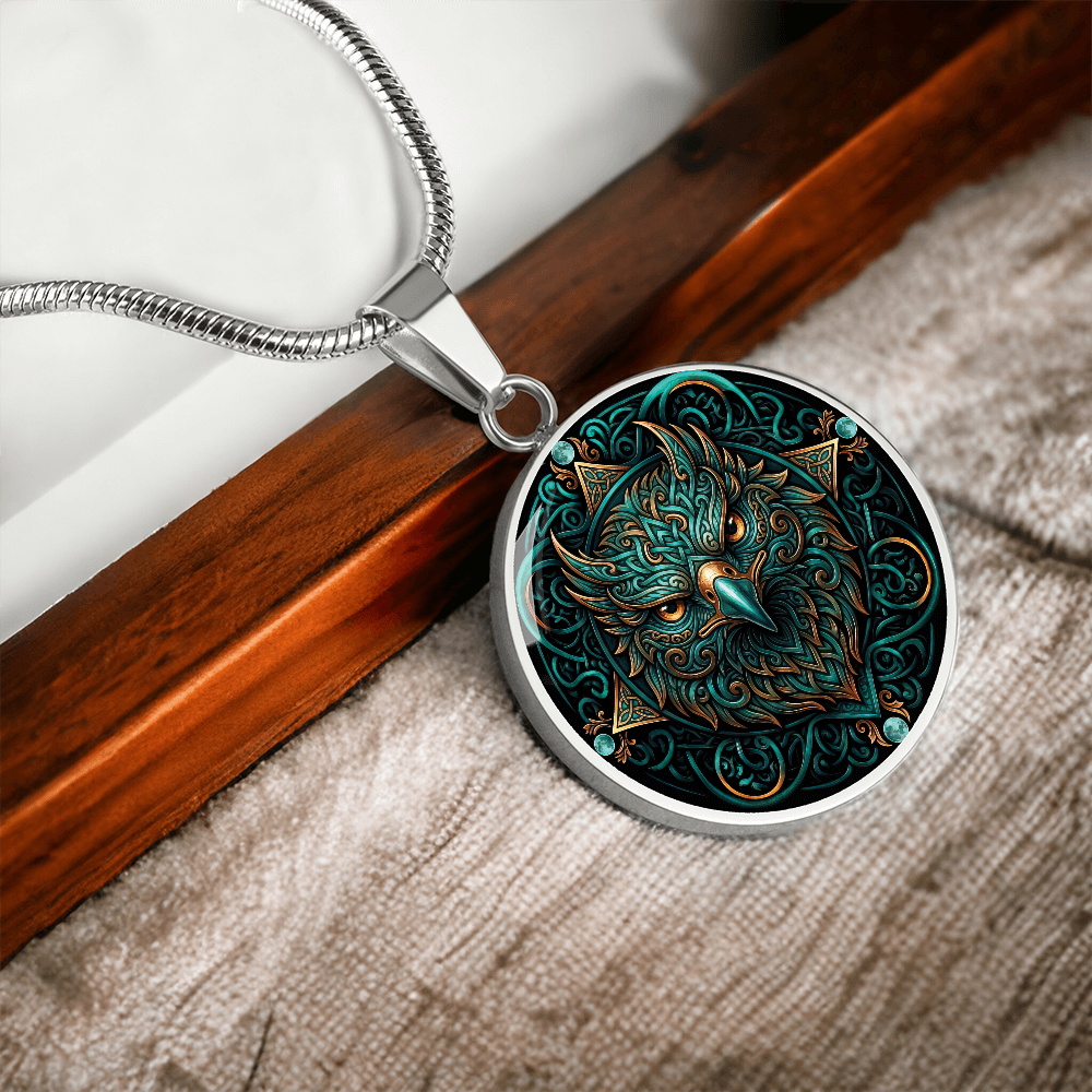 Celtic Hawk Necklace – Symbolizing Vision and Spiritual Guidance