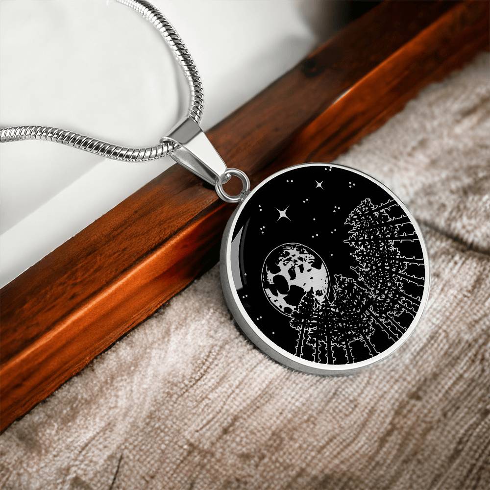 Silver Moon Necklace