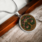 Celtic Tree of Life Pendant Necklace - Honeysuckle June Birth Flower Jewelry