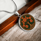 Celtic Tree of Life Pendant Necklace - Marigold October Birth Flower Jewelry
