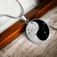 Gemini Yin Yang Pendant Necklace - Zodiac Constellation Jewelry