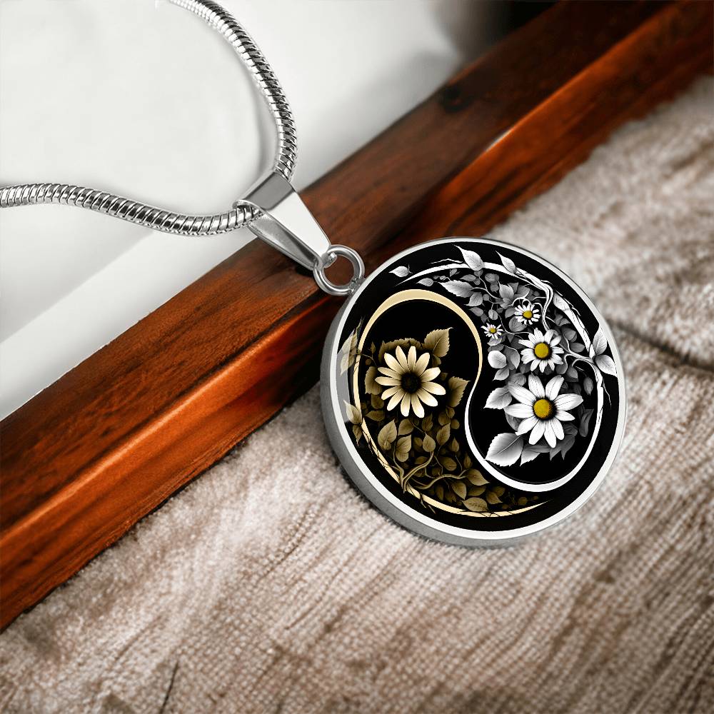 Daisy Yin Yang Necklace