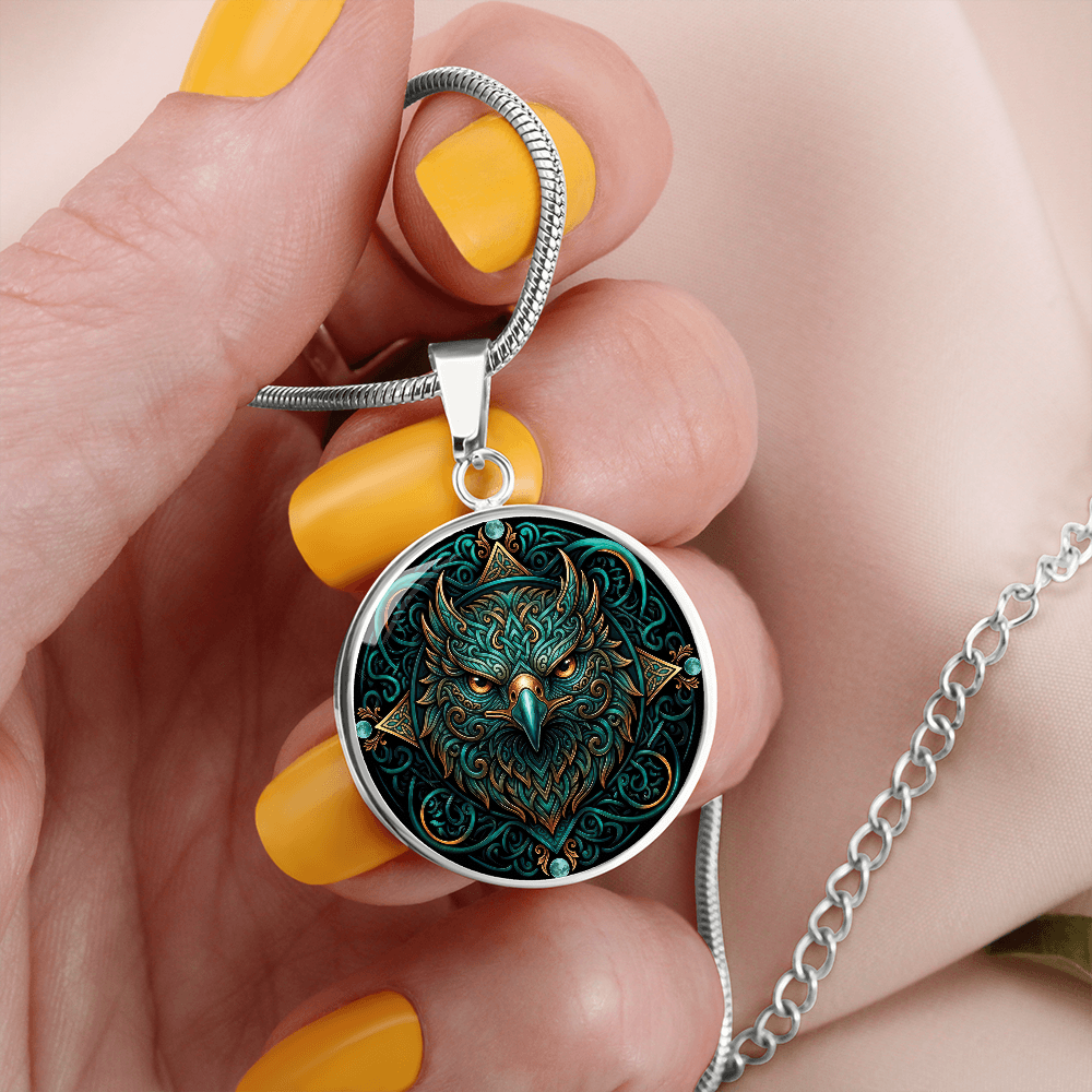 Celtic Hawk Necklace – Symbolizing Vision and Spiritual Guidance