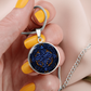 Blue Celtic Knot Necklace - Romantic Pendant Jewelry