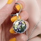 Purple Iris Necklace