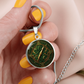Compass Rose Necklace - Green Celtic Pendant Jewelry