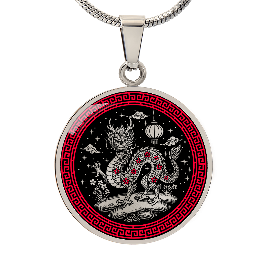 Dragon Necklace - Chinese Zodiac Charm Pendant
