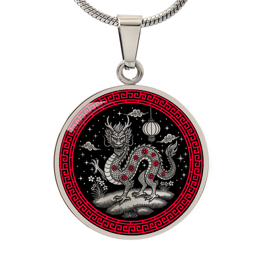 Dragon Necklace - Chinese Zodiac Charm Pendant
