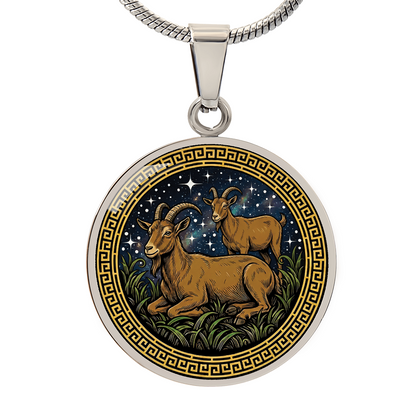 Goat Necklace - Couples Chinese Zodiac Animal Pendant Jewelry