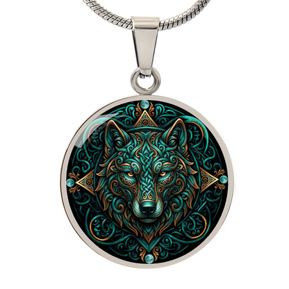 Celtic Wolf Necklace - Symbolizing Guardianship and Protection