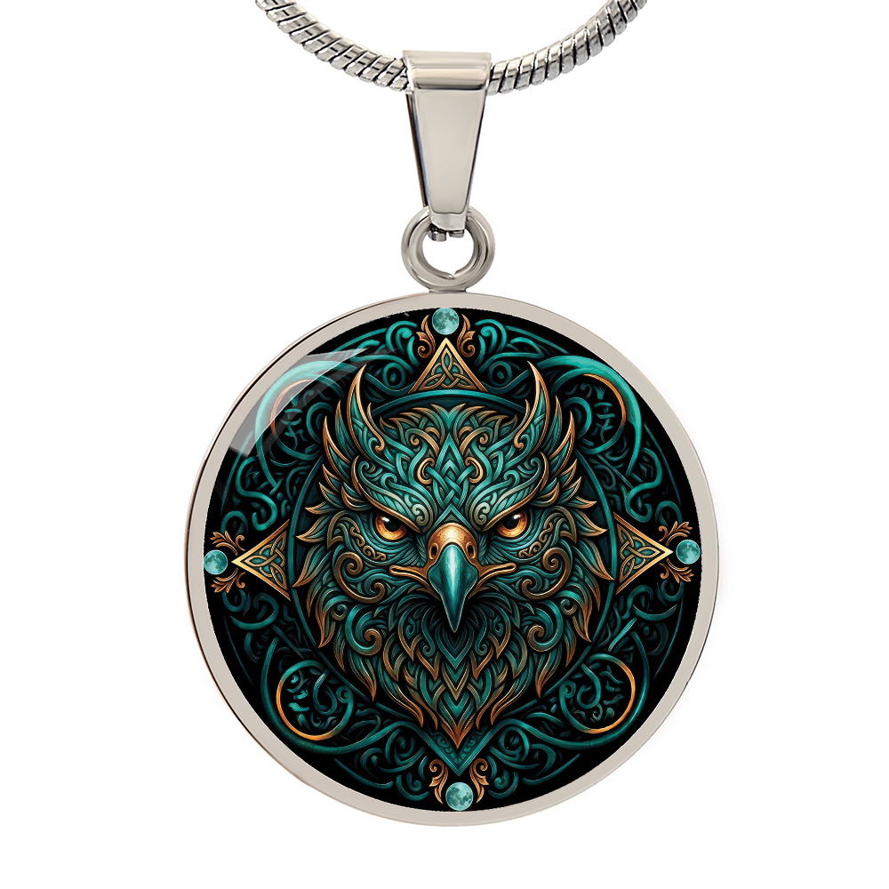Celtic Hawk Necklace – Symbolizing Vision and Spiritual Guidance