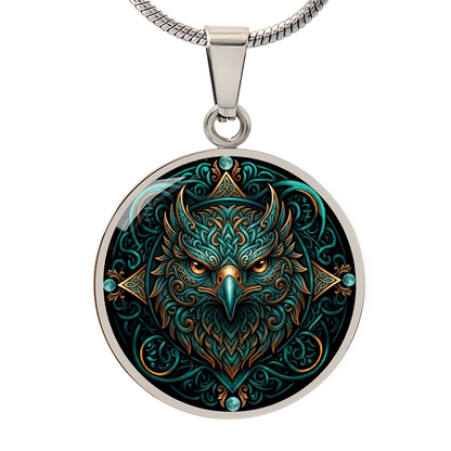 Celtic Hawk Necklace – Symbolizing Vision and Spiritual Guidance