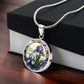 Purple Iris Necklace