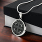 Celtic Cross Necklace, Engraved Celtic Jewelry, Personalized Cross Pendant Necklace