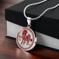 Silver 2024 Horse Necklace with box