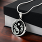 Fox Yin Yang Pendant Necklace