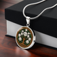 Celtic Tree of Life Pendant Necklace - Narcissus December Birth Flower Jewelry