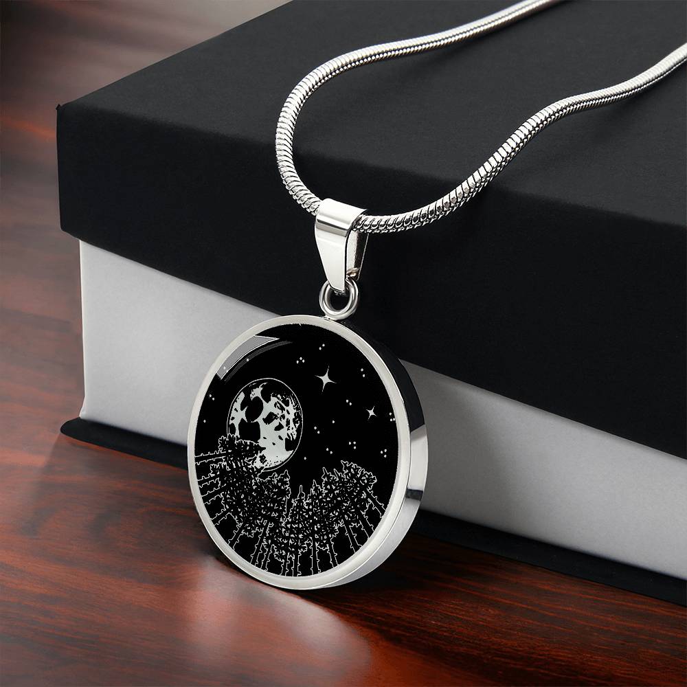 Silver Moon Necklace