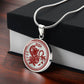 Silver Monkey Necklace with box
