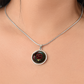 Red Rose Necklace - June Birth Flower Pendant Jewelry