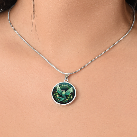 Emerald Dove Necklace