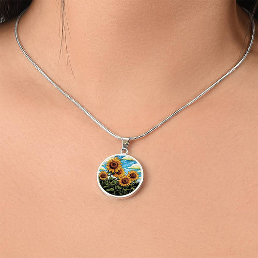 Sunflower Necklace