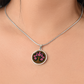 Celtic Tree of Life Pendant Necklace - Cosmos October Birth Flower Jewelry