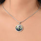 Purple Iris Necklace