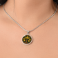 Celtic Tree of Life Pendant Necklace - Chrysanthemum November Birth Flower Jewelry