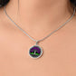 Celtic Tree of Life Necklace The Perfect Growth & Protection Gift For Her. Engraved Gold Plated Yggdrasil Aurora Borealis Amethyst Pendant