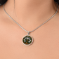 Celtic Tree of Life Pendant Necklace - Water Lily July Birth Flower Jewelry