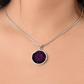 Purple Celtic Knot Necklace - Romantic Pendant Jewelry