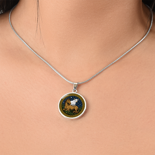 Ox and Horse Necklace - Couples Chinese Zodiac Animal Pendant Jewelry