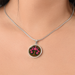 Celtic Tree of Life Pendant Necklace - Peony November Birth Flower Jewelry