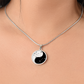 Gemini Yin Yang Pendant Necklace - Zodiac Constellation Jewelry