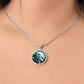 Blue Morning Glory Necklace