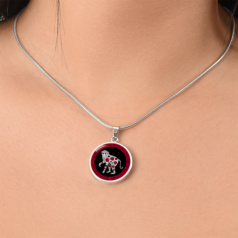 Monkey Necklace Chinese Zodiac Animal Pendant Jewelry
