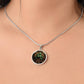Four Leaf Clover Necklace, Personalized Shamrock Pendant, Good Luck Charm St Patricks Day Jewelry, 18K Gold Bangle Lucky Charm Gift For Her