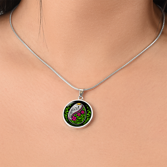 Easter Egg Necklace Pink