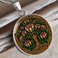 Celtic Tree of Life Pendant Necklace - Honeysuckle June Birth Flower Jewelry