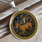 Snake & Goat Necklace - Couples Chinese Zodiac Animal Pendant Jewelry