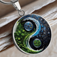 Nature & Circuit Yin Yang Pendant Necklace
