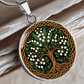 Celtic Tree of Life Pendant Necklace - Lily of the Valley May Birth Flower Jewelry