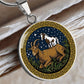 Horse & Goat Necklace - Couples Chinese Zodiac Animal Pendant Jewelry