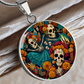 Day of the Dead Necklace - Día de los Muertos Pendant Jewelry