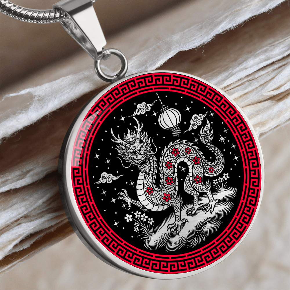 Dragon Necklace - Chinese Zodiac Charm Pendant
