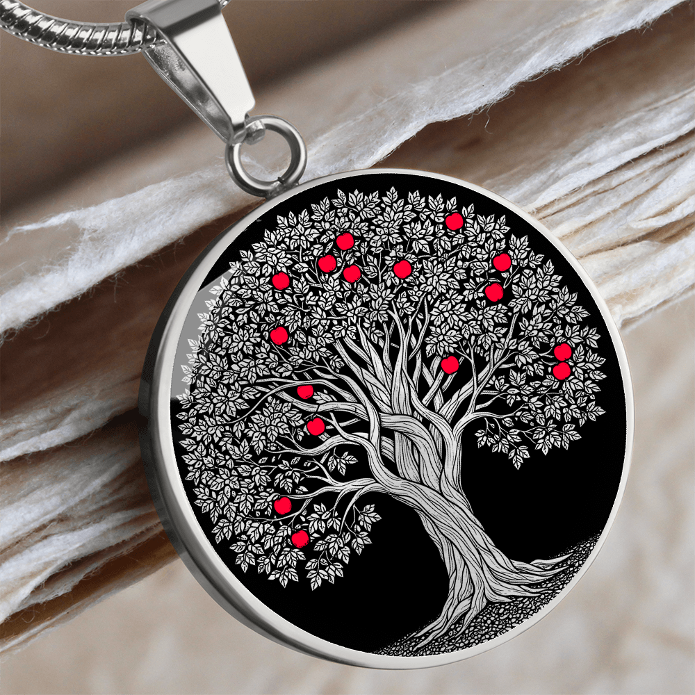 Apple Tree Necklace - Symbolic Jewelry