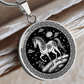 Horse Necklace Chinese Zodiac Pendant Jewelry